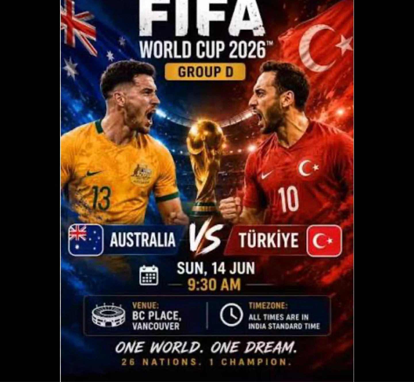 FIFA World Cup 2026 Tickets - Australia vs Turkey - photo 2