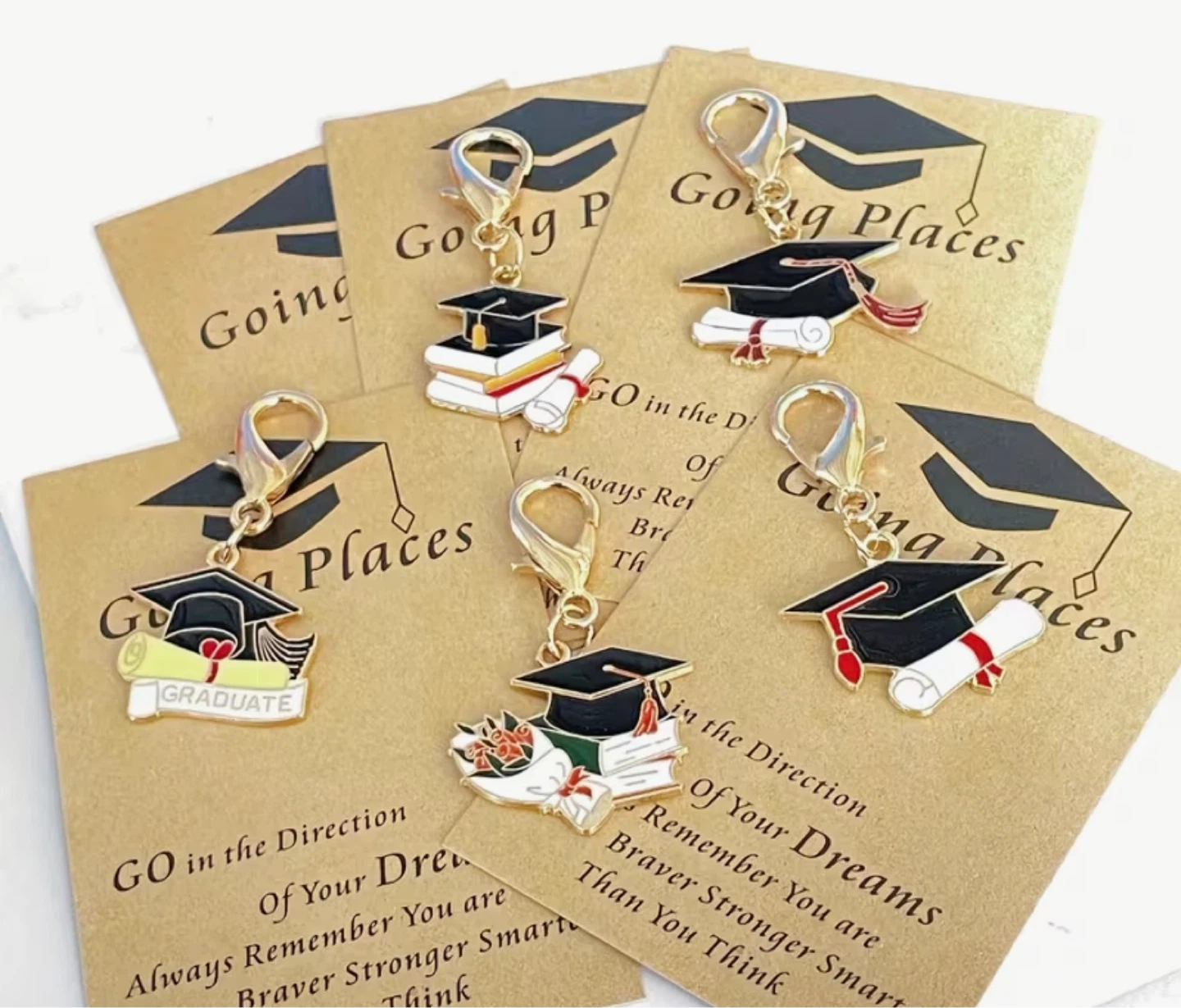 Graduation Cap Charms