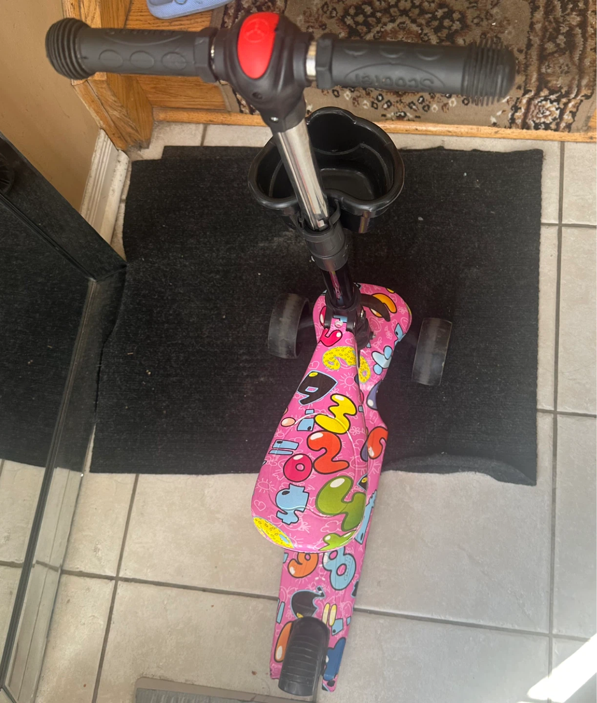 Pink 3-Wheel Kids Scooter with Seat - photo 2