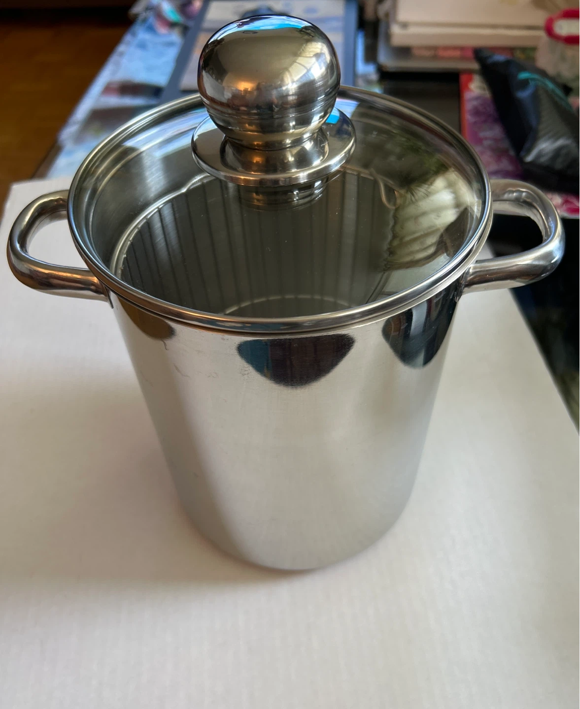 Stainless Steel Stock Pot with Steamer Basket - photo 2