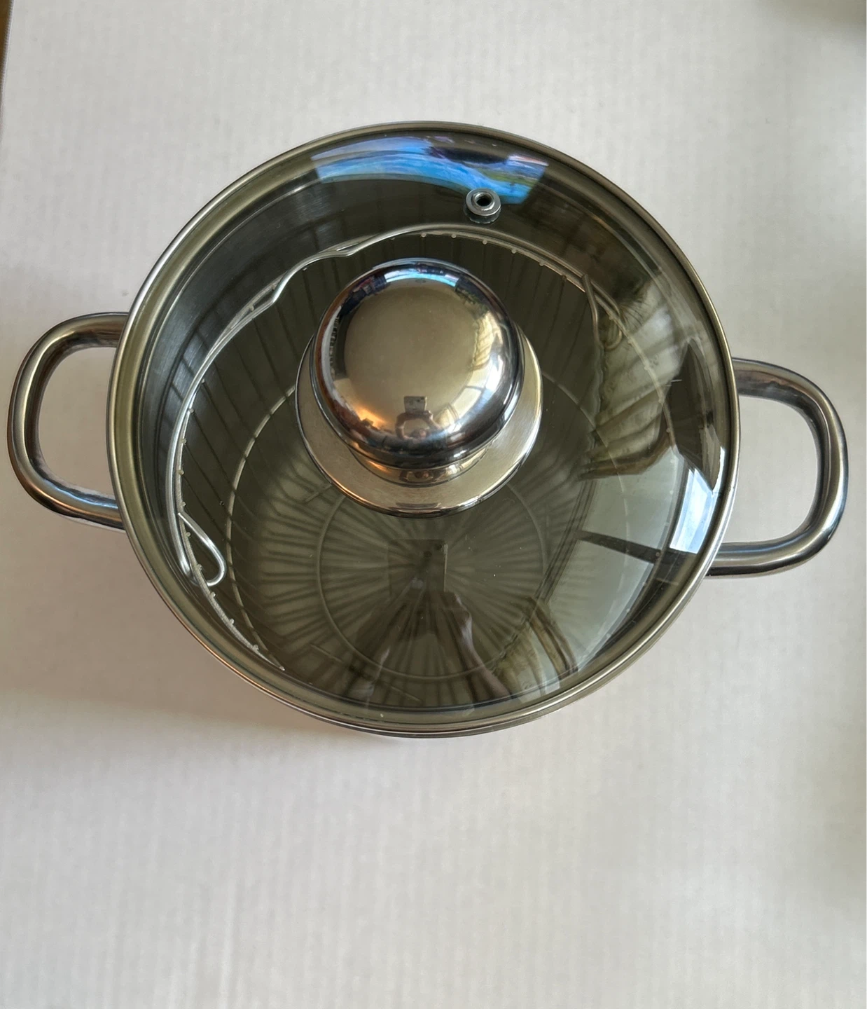 Stainless Steel Stock Pot with Steamer Basket - photo 3