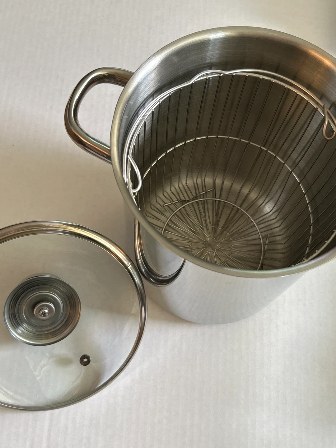 Stainless Steel Stock Pot with Steamer Basket - photo 4