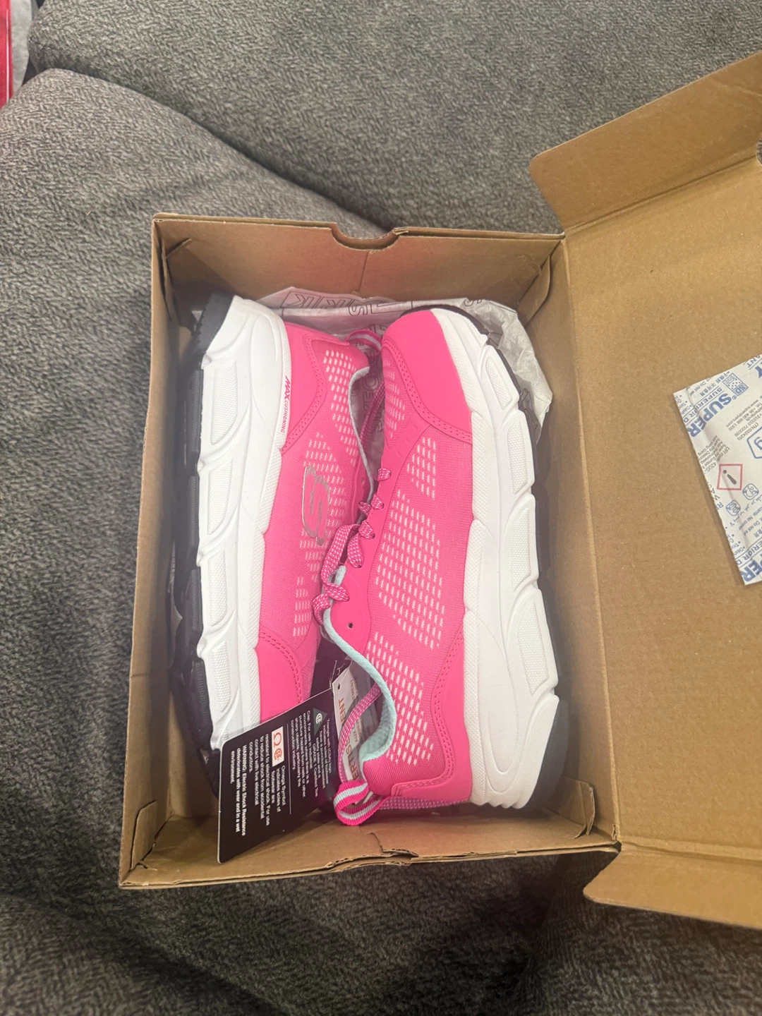 Pink and White Safety shoes