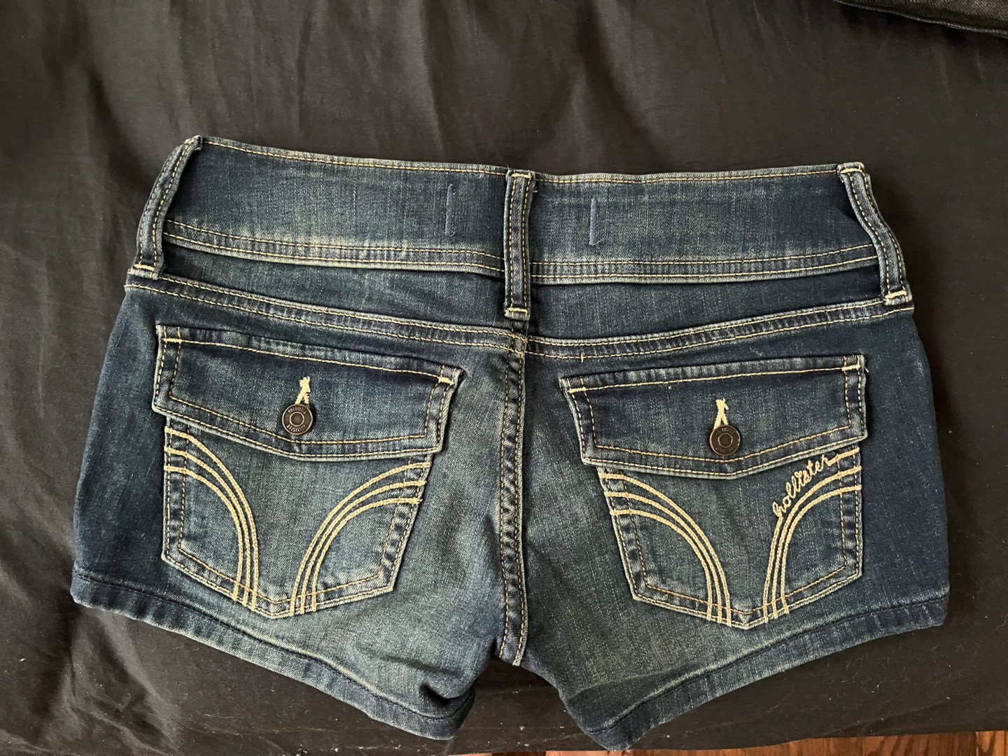 BNWT Hollister Shortie Shorts low rise dark blue size 2/W26 - photo 4
