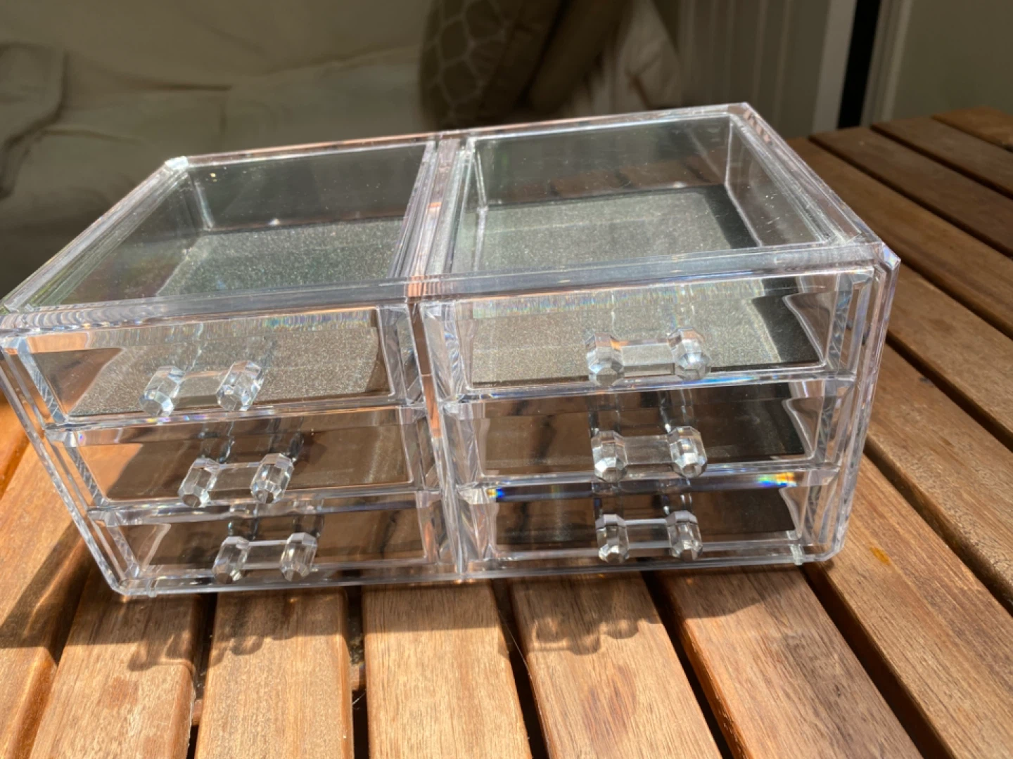 Clear Acrylic Makeup Organizer with Drawers