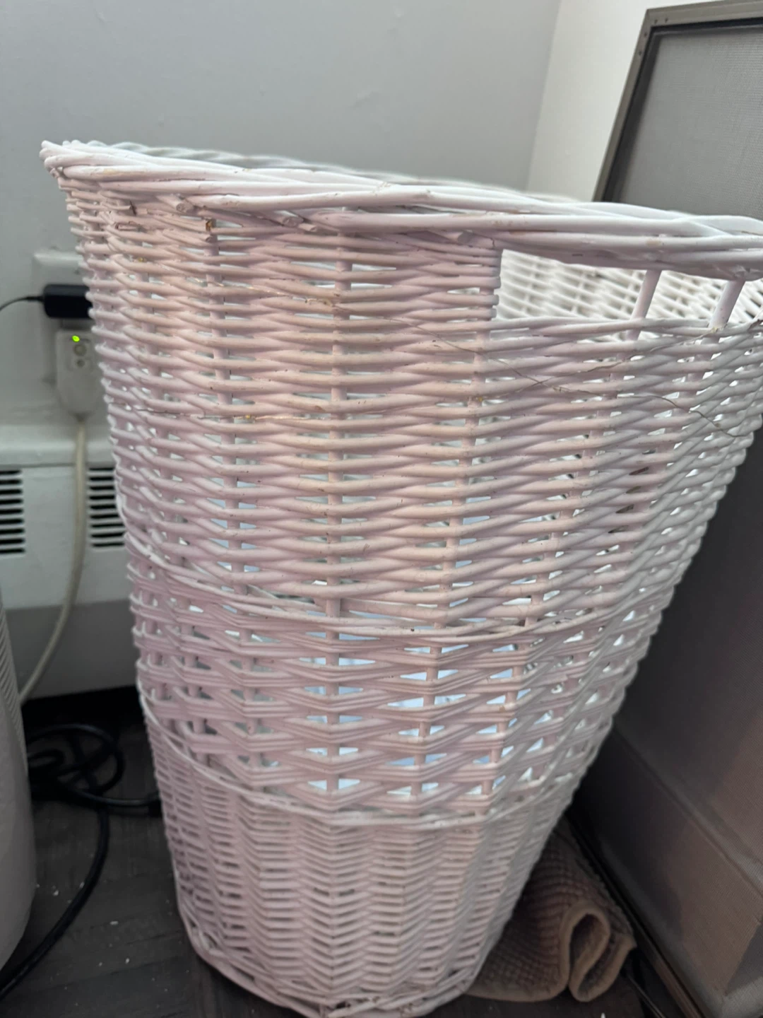 White Wicker Basket