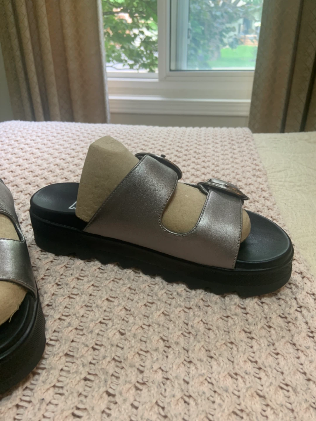 Cougar Double Buckle Platform Sandals - photo 4