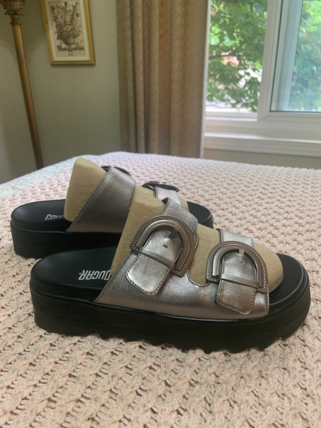 Cougar Double Buckle Platform Sandals - photo 2