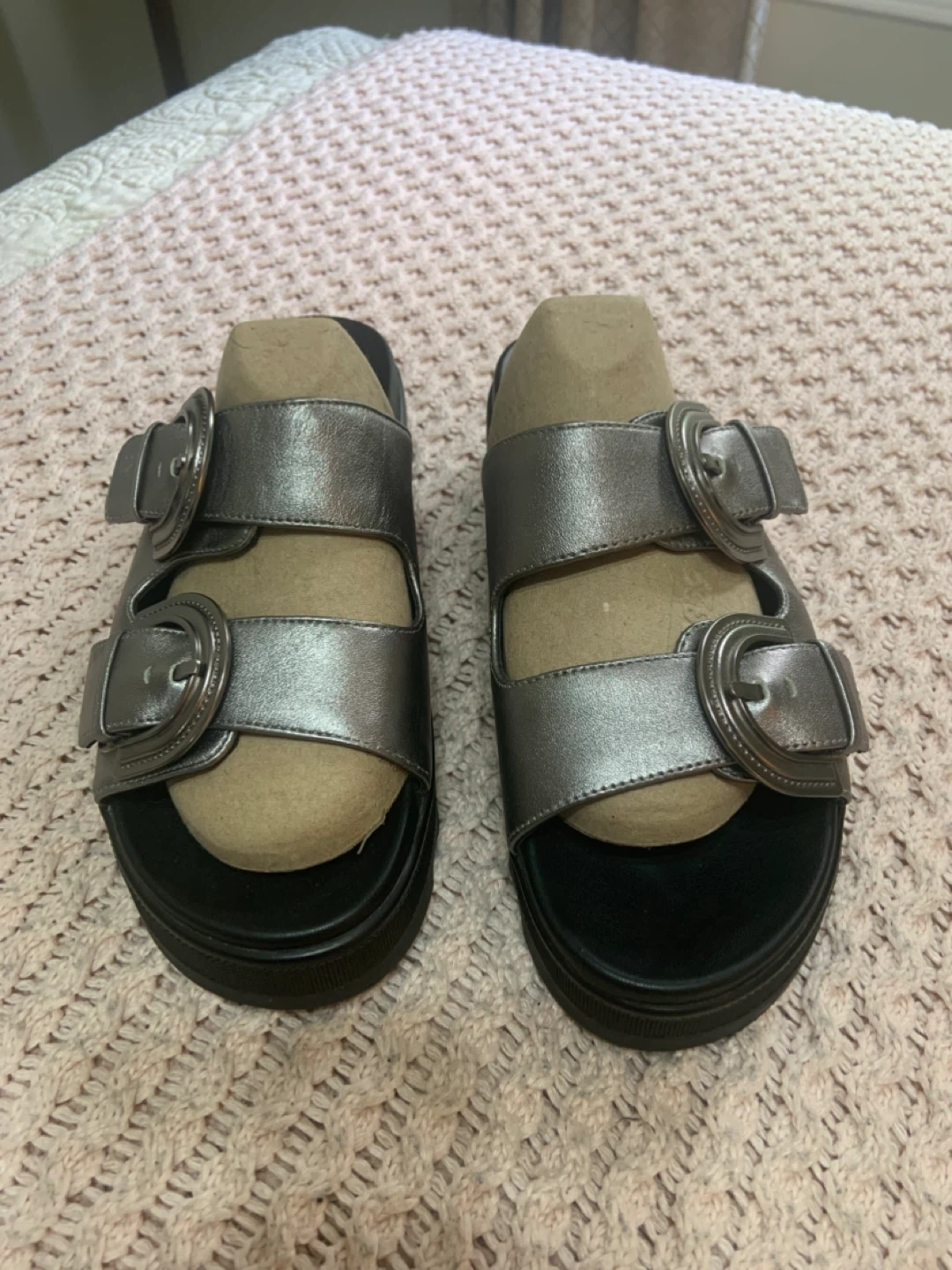 Cougar Double Buckle Platform Sandals - photo 3