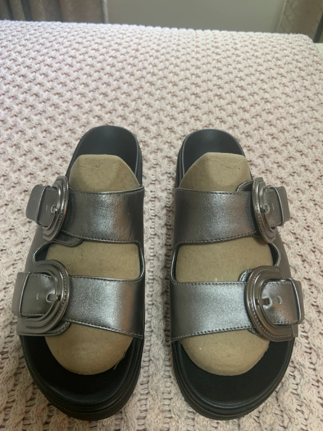 Cougar Double Buckle Platform Sandals - photo 5