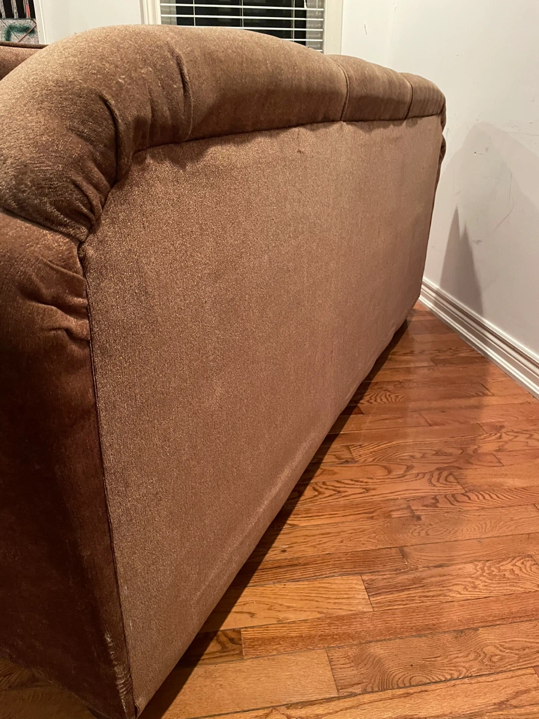 FREE DELIVERY. Brown Three-Seater Sofa - photo 3