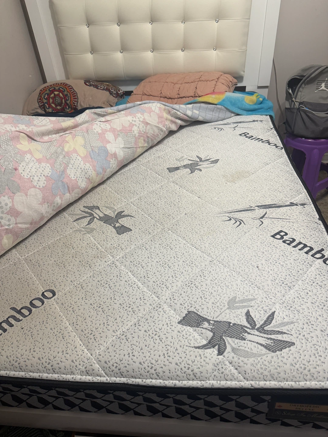 Queen spring coil mattress for sale