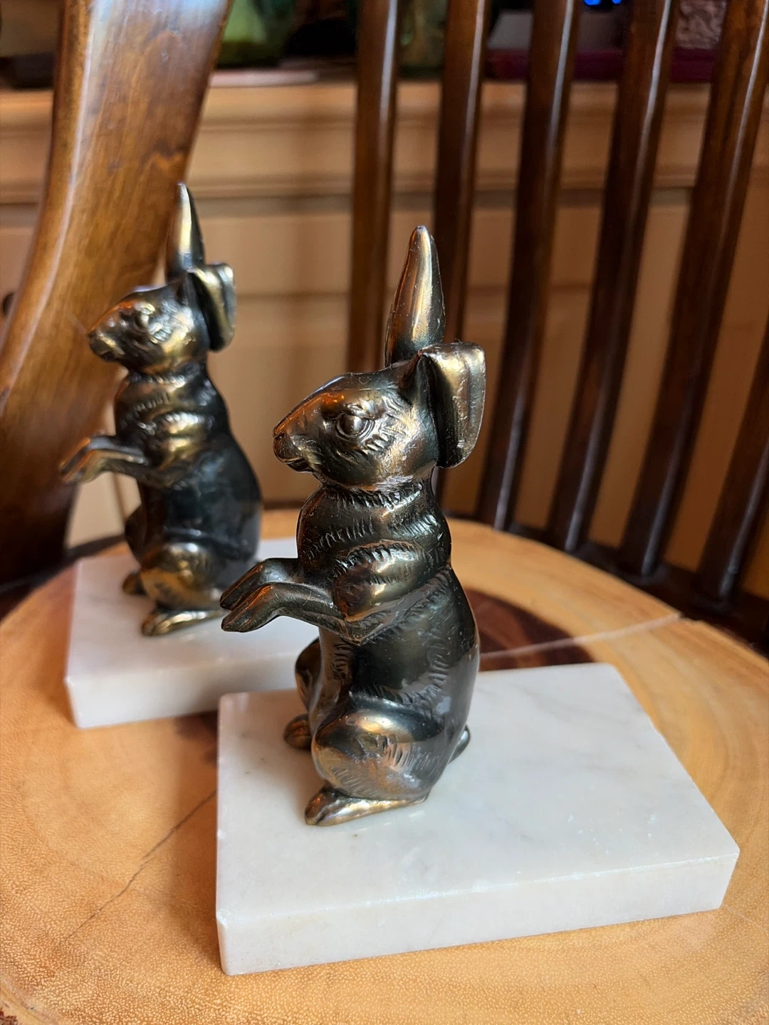 Vintage Begging Bunny Bookends - photo 3