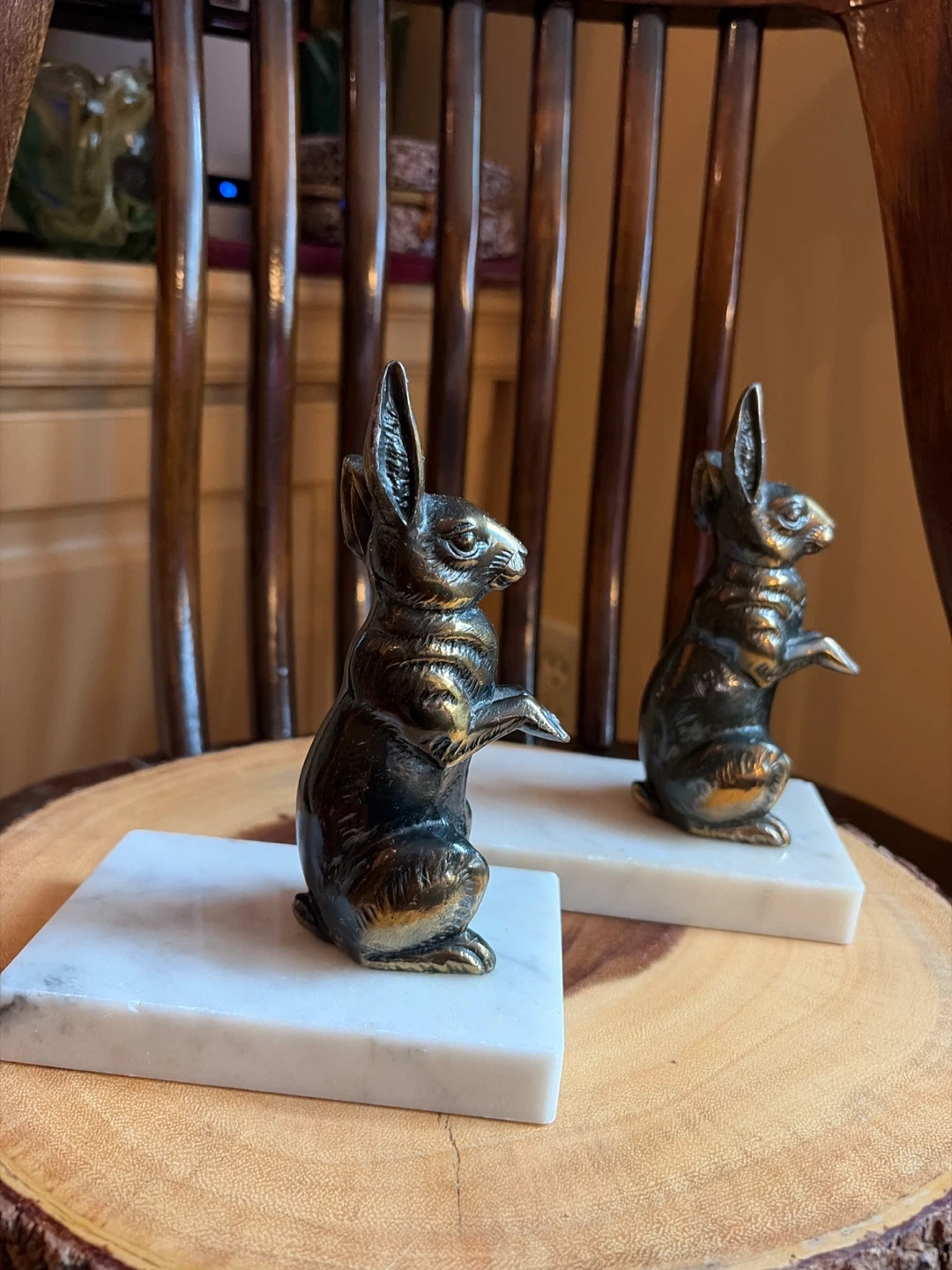 Vintage Begging Bunny Bookends - photo 4