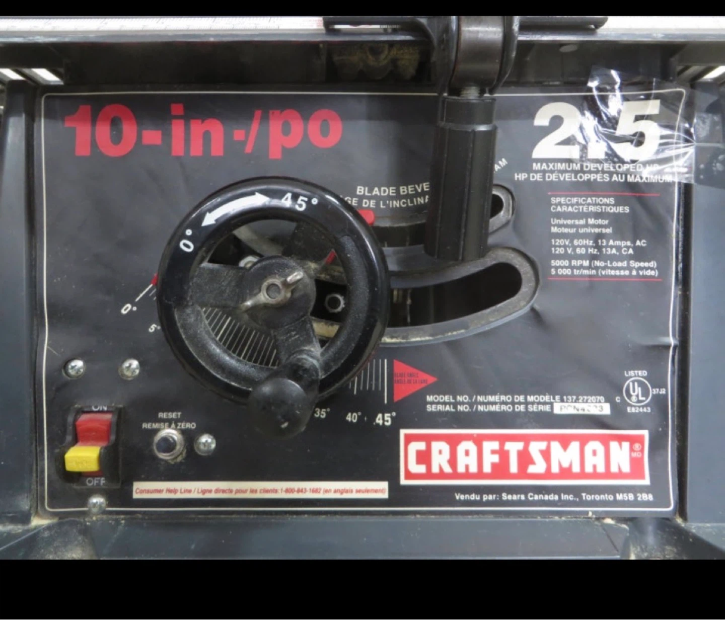 Craftsman Saw Table - photo 3