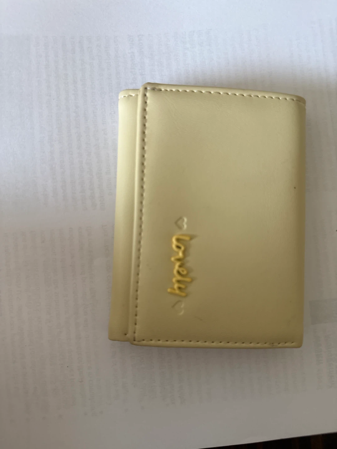 Yellow "Lovely" Wallet - photo 2