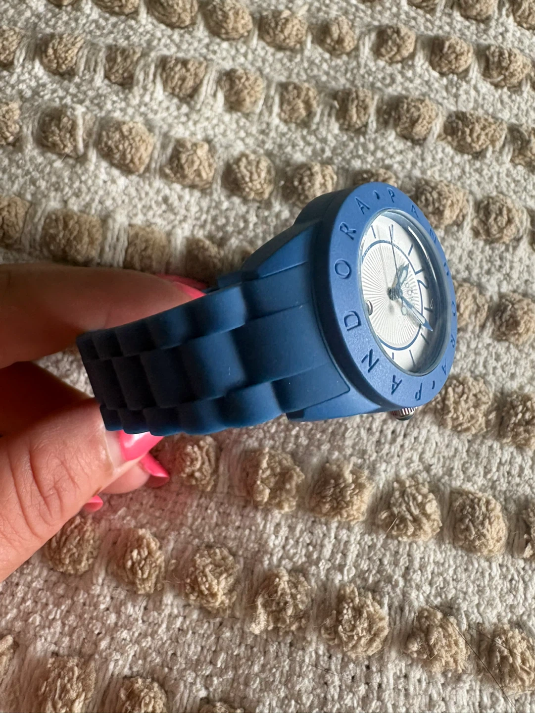 Pandora Blue Silicone Watch - photo 2