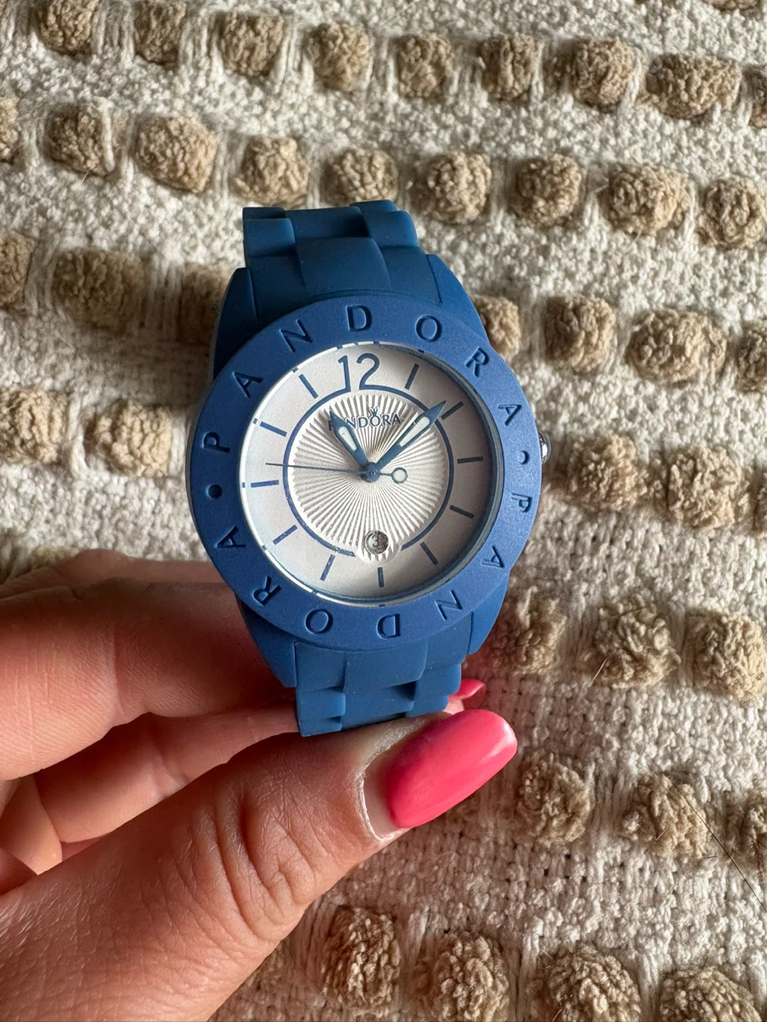 Pandora Blue Silicone Watch