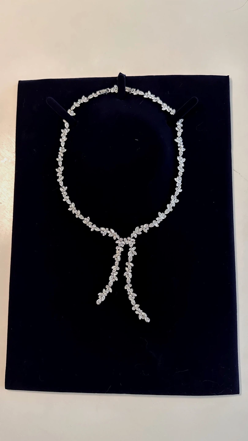 Swarovski Sparkling Lariat Style Necklace - photo 3