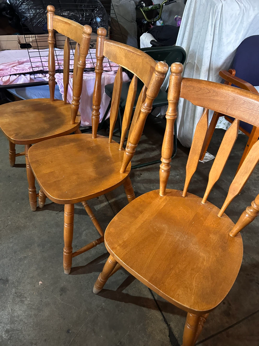 Wooden Dining Chairs (Set of 5)