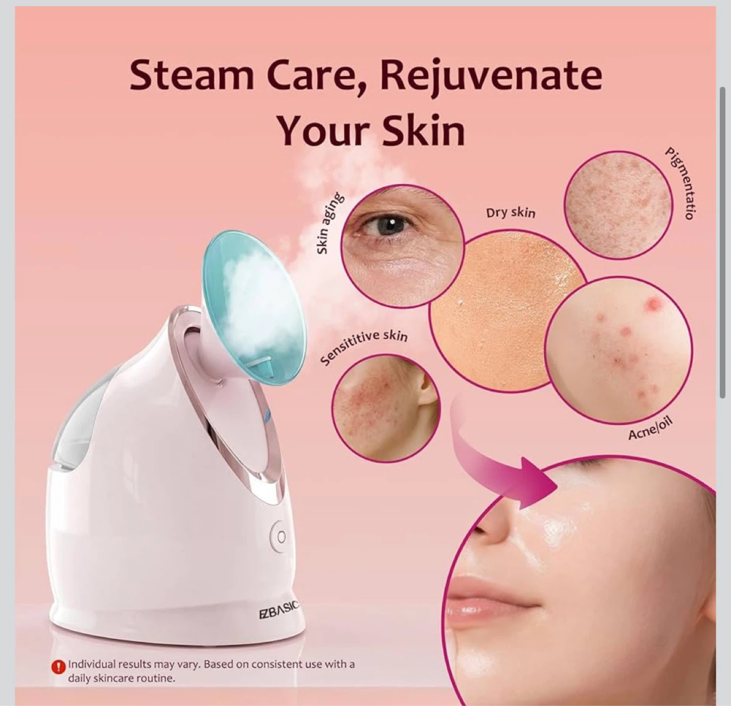 New Ionic Facial Steamer with 5-Piece Skin Care Kit - photo 5