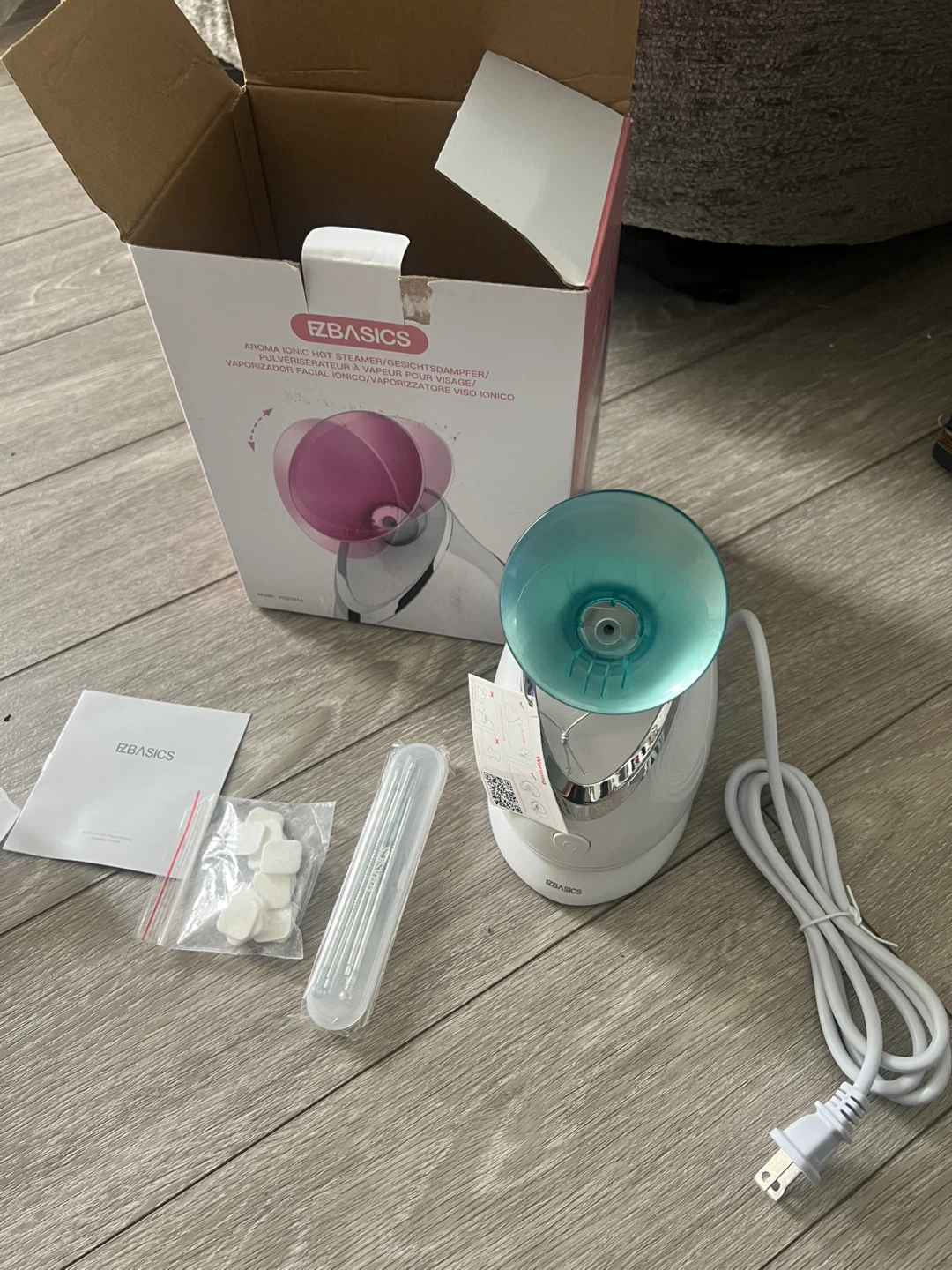 New Ionic Facial Steamer with 5-Piece Skin Care Kit