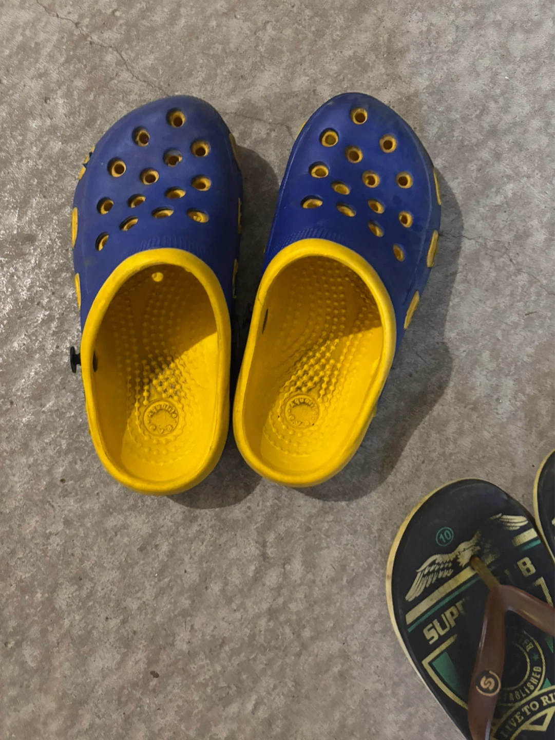 Flite Flip Flops - Navy & Tan-6 pairs