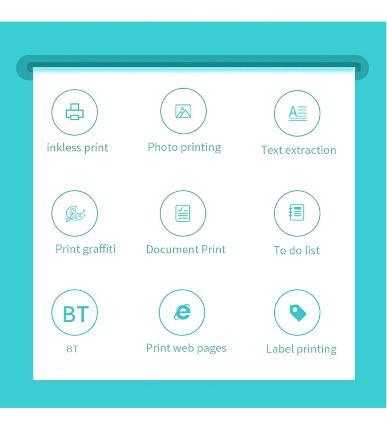 Portable Mini Printer with BT Instant Printing - photo 5
