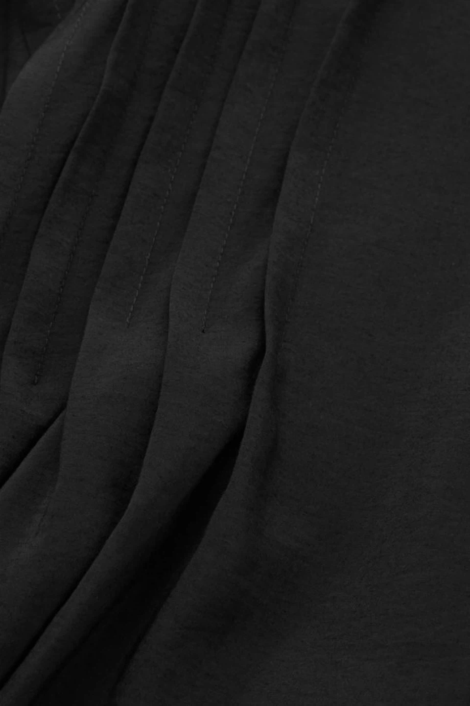 Cos black puff sleeve midi dress sz 36 - photo 3
