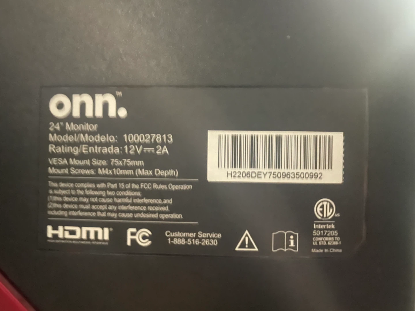24"  120hz monitor - photo 3
