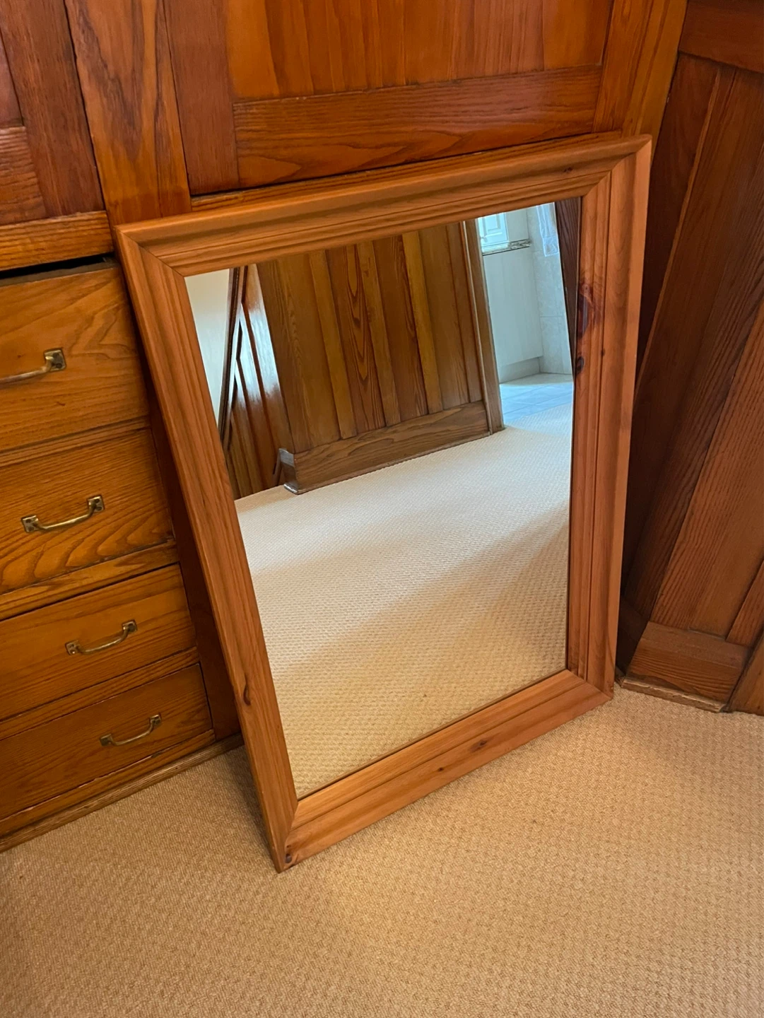 Wooden Framed Mirror
