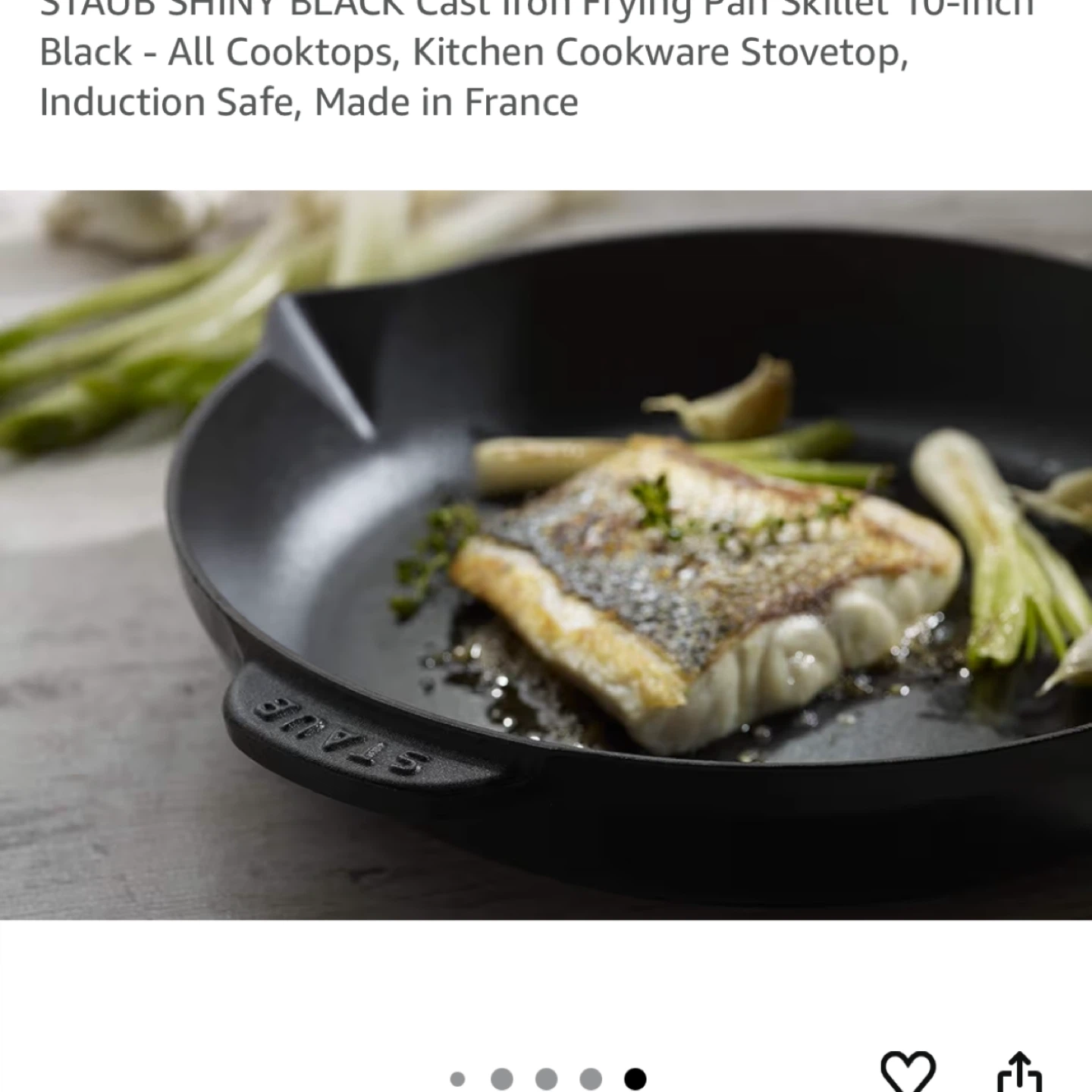 STAUB Cast Iron Frying Pan 10” - photo 3