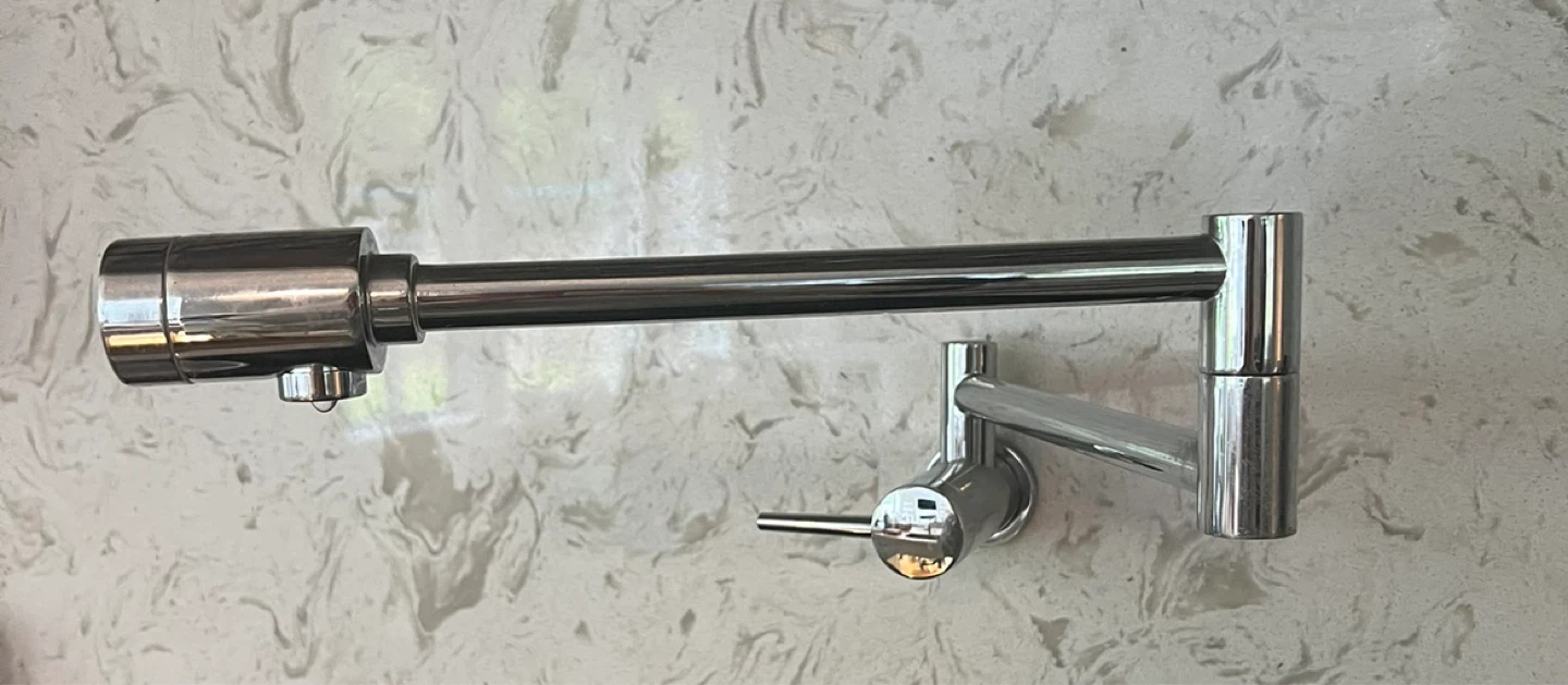 Chrome Wall Mounted Pot Filler Faucet