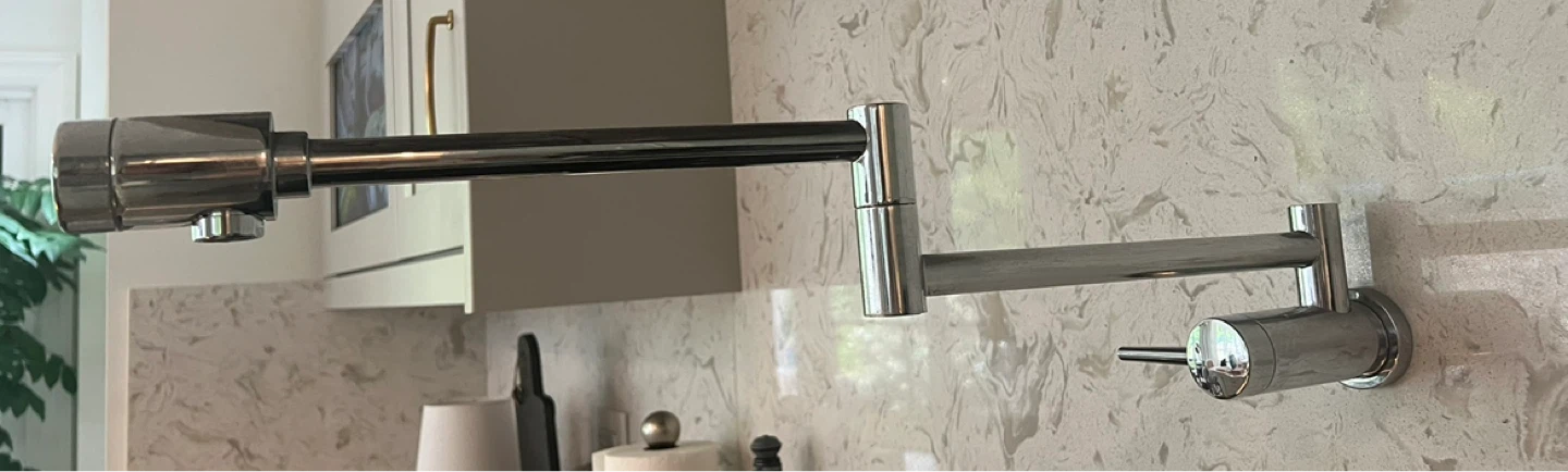 Chrome Wall Mounted Pot Filler Faucet - photo 2