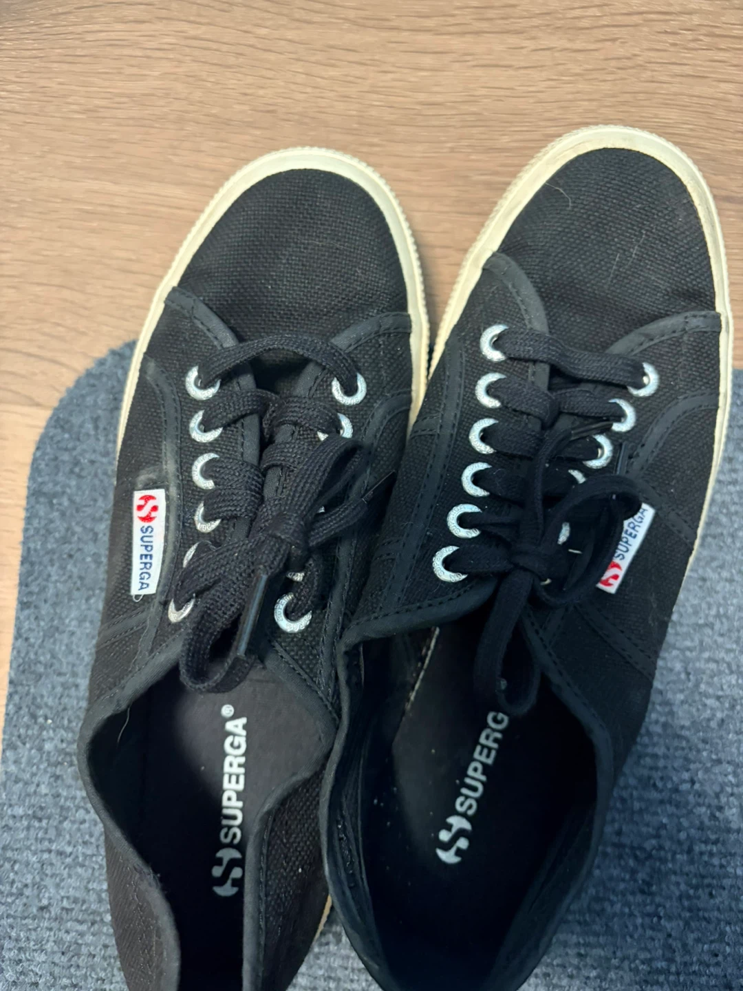 Superga Black Canvas Sneakers