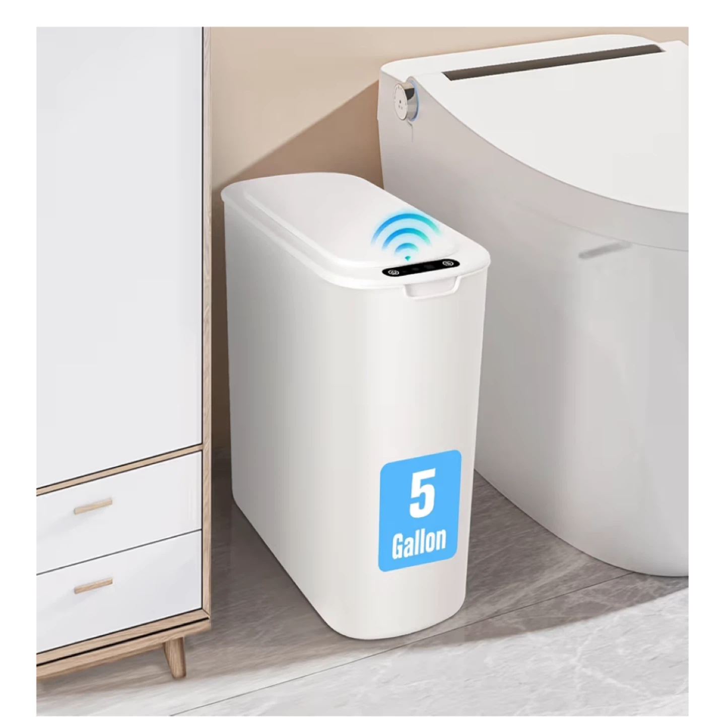 Cesun Motion Sensor Trash Can – 5 Gallon / Touchless Smart Lid