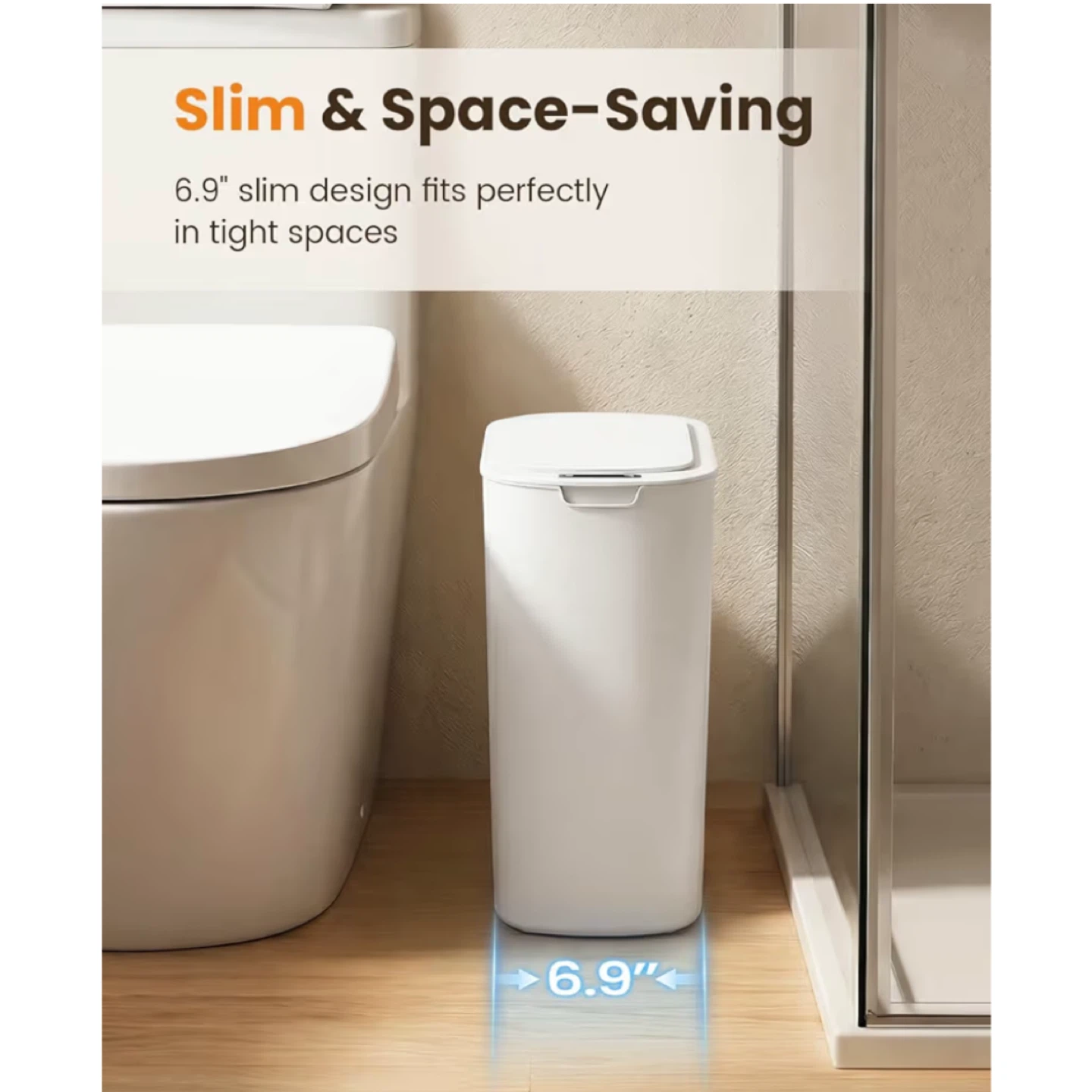 Cesun Motion Sensor Trash Can – 5 Gallon / Touchless Smart Lid - photo 3
