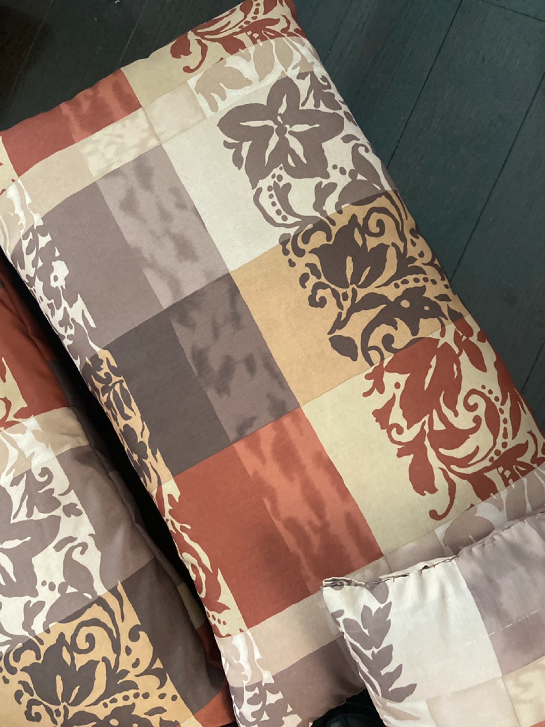 Throw Pillows Set - Brown, Beige, Red Pattern - photo 3