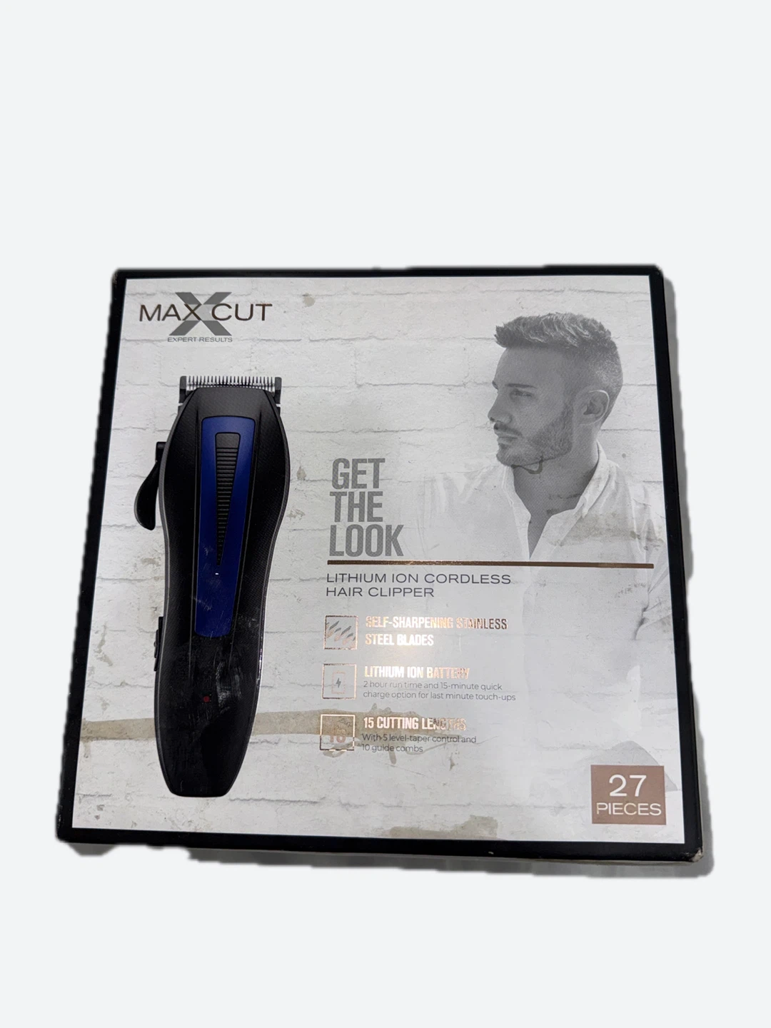 Max Cut Lithium Ion Cordless Hair Clipper Set - 27 Pieces