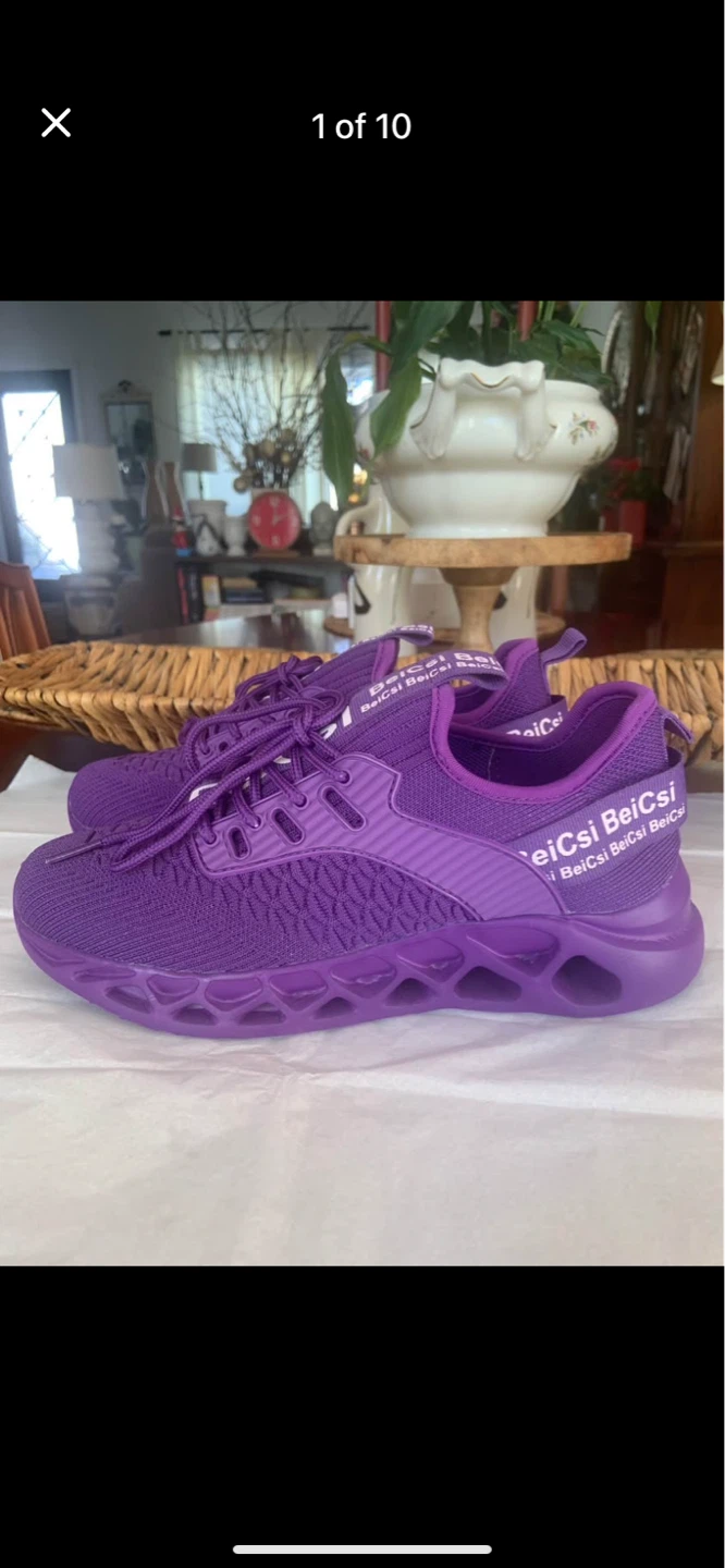 New Women’s slip on BeiCsi Purple Athletic Shoes - photo 2