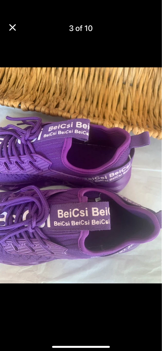 New Women’s slip on BeiCsi Purple Athletic Shoes - photo 4