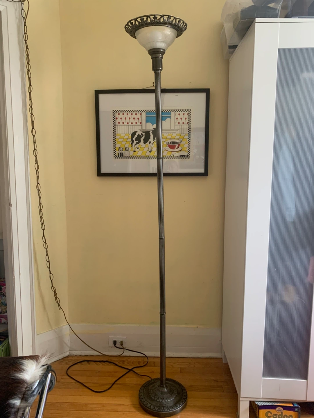Vintage Floor Lamp with Ornate Details