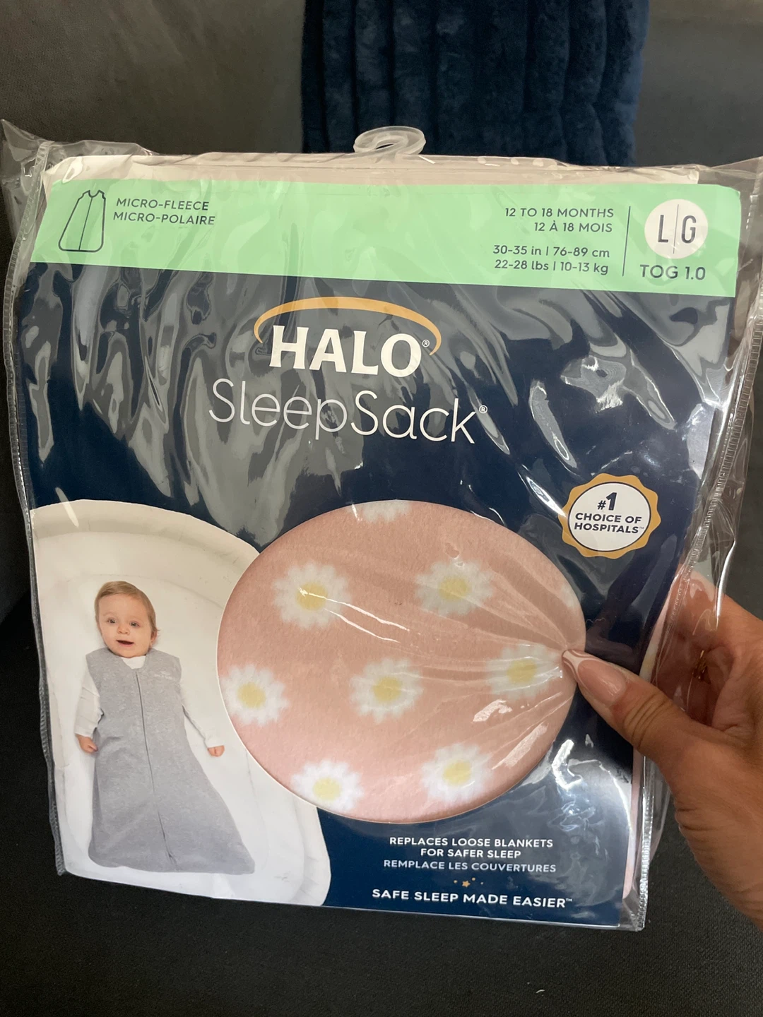 HALO SleepSack Micro-Fleece Sleep Sack Size LG