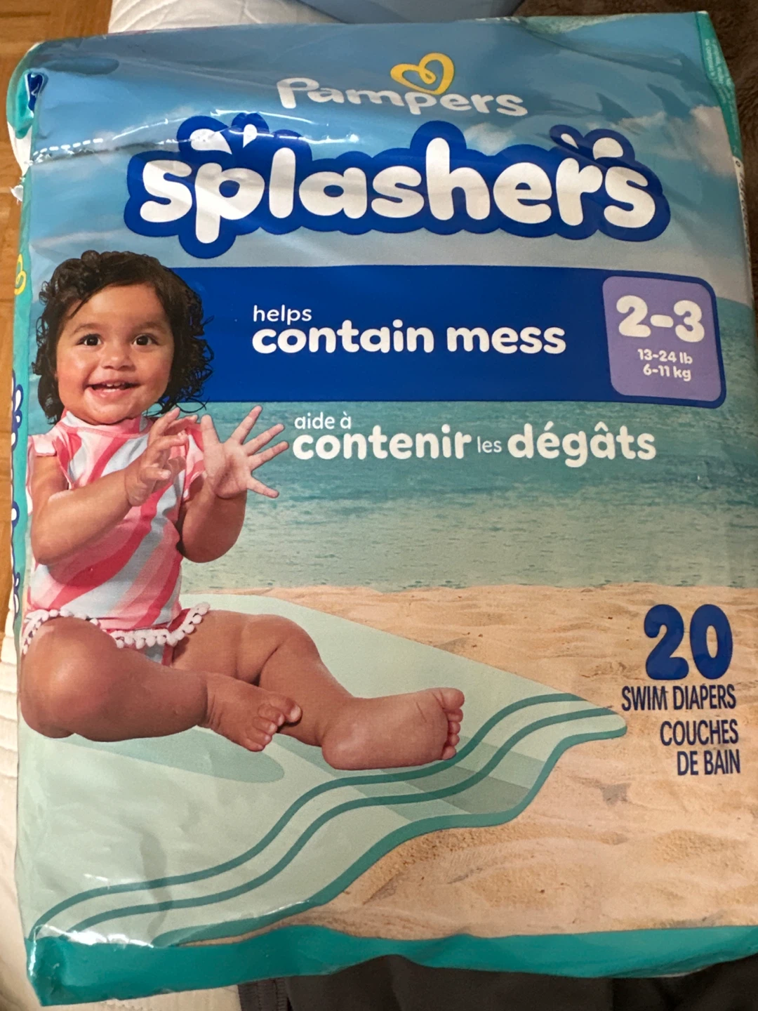 Pampers Splashers Swim Diapers Size 2-3 (13-24 lbs)