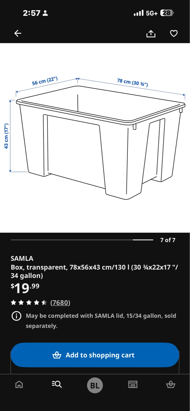 IKEA SAMLA Storage Box - photo 3