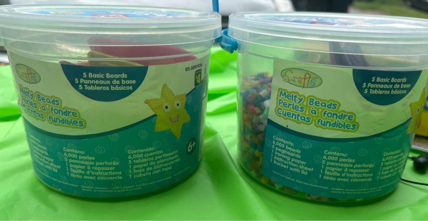 Crafts Melty Beads 2 Buckets