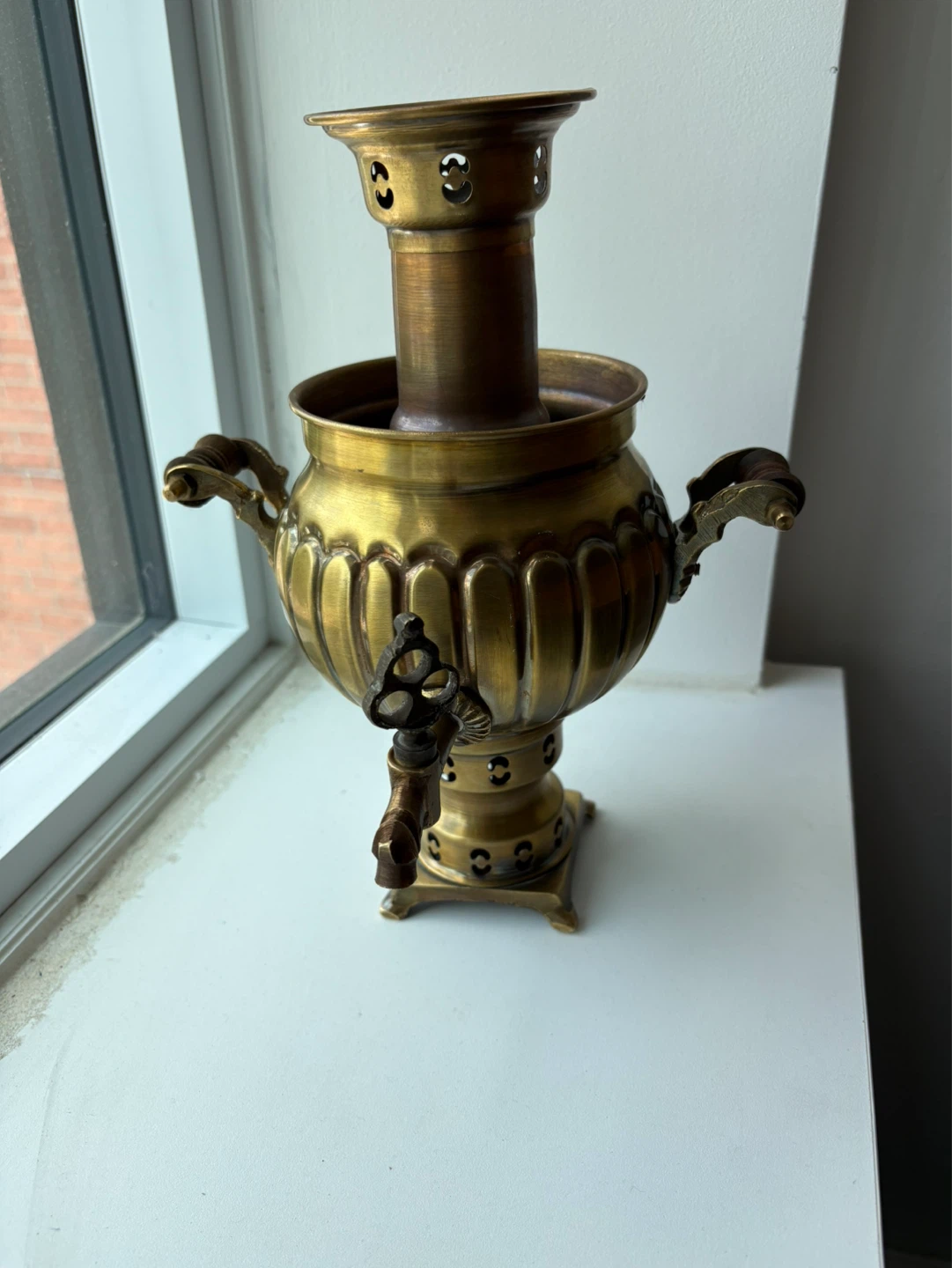 Vintage Brass Samovar