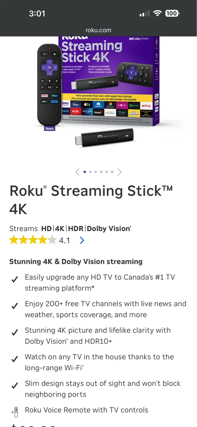 Toshiba 49" LCD TV with Roku 4K Streaming Stick - photo 4