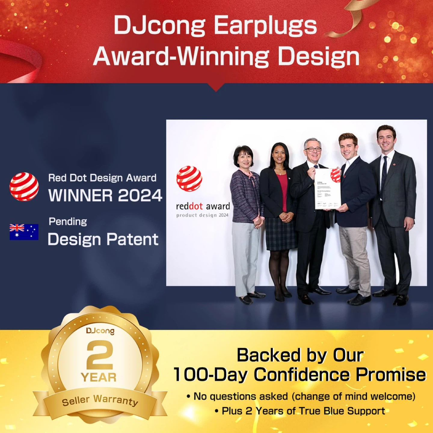 BRAND NEW 🥕 DJcong 26dB Noise Cancellation Earplugs - photo 4