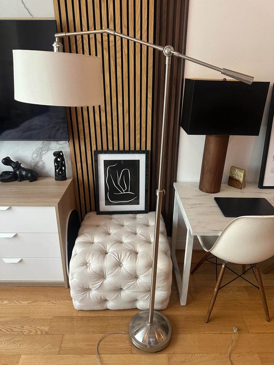 VINTAGE STYLE ADJUSTABLE FLOOR ACCENT READING LAMP MIDERN LIGHT - photo 4